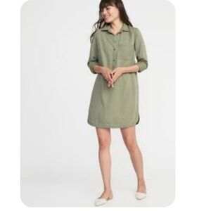 OLD NAVY Tencel Shirt Dress XL